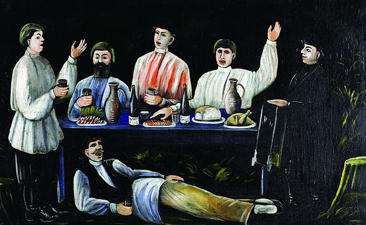 Niko Pirosmanashvili Molokani Carousing oil painting image